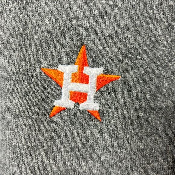 VINEYARD VINES GREY COTTON CASHMERE HOUSTON ASTROS LONG SLEEVE NO SIZE SWEATER - Picture 4 of 6